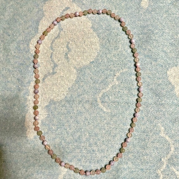 Vintage Natural Stone Beaded Necklace - Picture 2 of 4